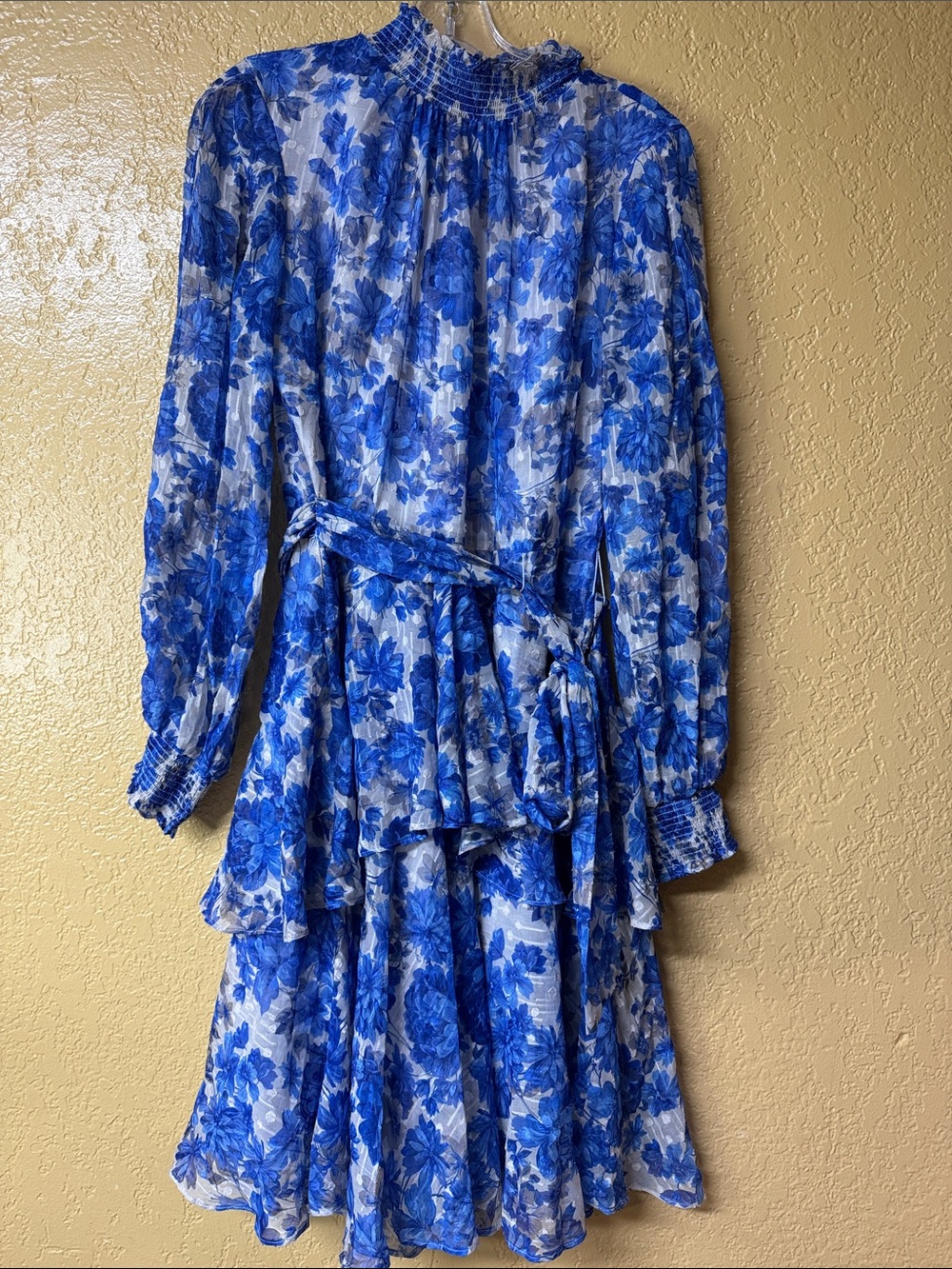 Alex Marie Blue Floral Midi Dress